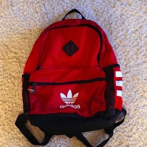 Adidas Youth Originals backpack, red black color